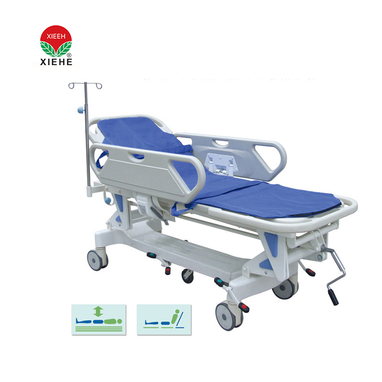 XIEHE Carro médico plegable ajustable para ambulancia, traslado de pacientes, cama de emergencia, camilla de hospital