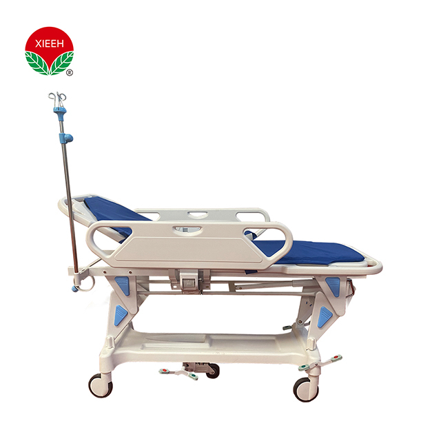 XIEHE Carro médico plegable ajustable para ambulancia, traslado de pacientes, cama de emergencia, camilla de hospital